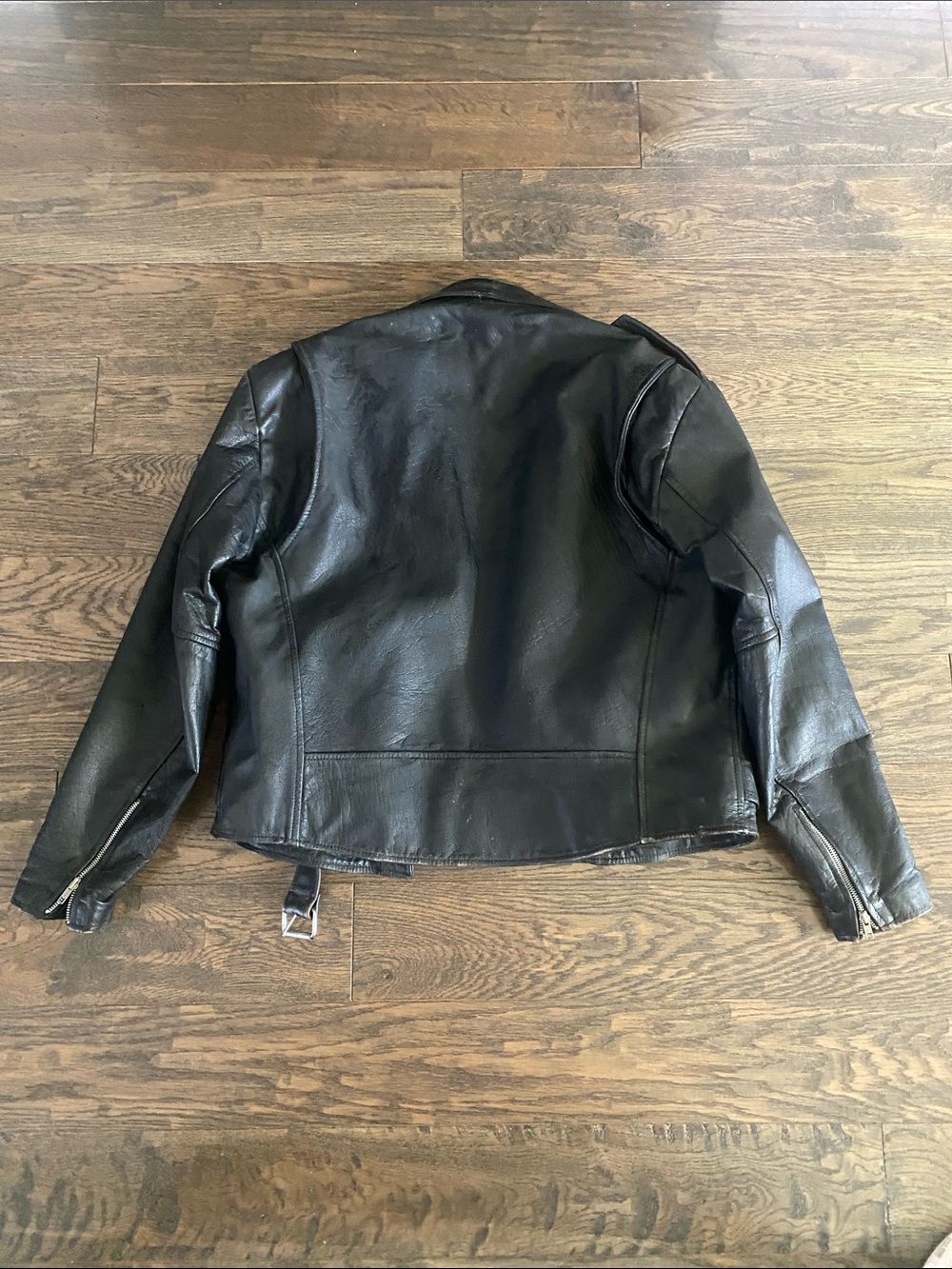 Wilson Black Leather Moto Jacket for Men - Picture 5 of 5